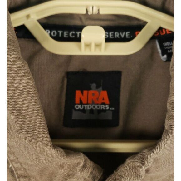 NRA‎ Outdoors Hunting Shooting Shirt Large Tan - Picture 2 of 7